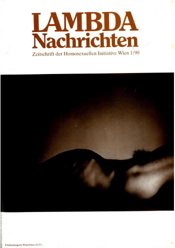 Cover der Lambda Nachrichten Ausgabe 1|1990