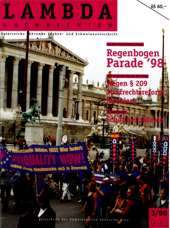 Cover der Lambda Nachrichten Ausgabe 3|1998