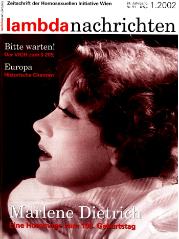 Cover der Lambda Nachrichten Ausgabe 1|2002