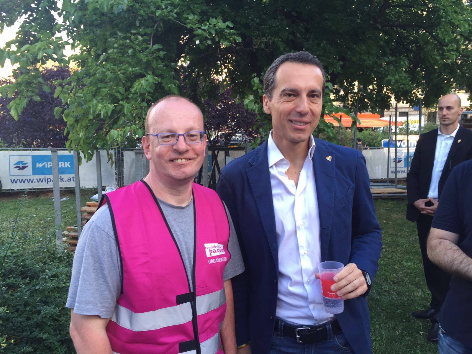 Karl Kreipel mit Christian Kern